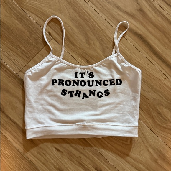 Handmade Tops - Billy strings it's pronounced strangs crop top